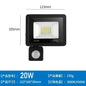 LED Floodlights 100W 50W 30W 20W 10W PIR Motion Sensor IP66 Waterproof LED 220V Hanging Exterior Outdoor Wall Lamp Spotlight - Confia