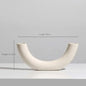 Modern Simple Ceramic Art Vase Dried Flowers Flower Arrangement Ornaments Living Room TV Cabinet Bedroom Desktop Home Decoration - Confia