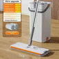 360 flexible Mop Heavy Quality Floor Mop with Bucket, Flexible Kitchen tap Flat Squeeze Cleaning Supplies 360 Flexible Mop Head/2 Reusable Pads Clean Home Floor Cleaners - Confia - reusablefoodstoragebags confia