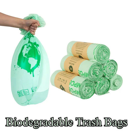 50PCS 6/8/10/30L Biodegradable Garbage Bags Household Compostable Garbage Bags rash Bag With Leak Resistant - Confia - reusablefoodstoragebags confia