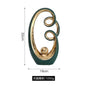 Abstract Ceramic Statue Modern Luxury Living Room Home Decor Accessories Office Decoration Desk Souvenirs Crafts Gifts - Confia