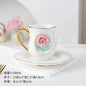 Ceramic rose cup, coffee cup plate set, handmade ceramic flower cup Gift for Women - Confia