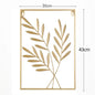 Metal Leaf Iron Wall Hanging Decor Palm Maple Leaves Plant Ginkgo Nordic Wall Pendant Mural Living Room Bedroom Home Decoration - Confia