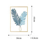 Metal Leaf Iron Wall Hanging Decor Palm Maple Leaves Plant Ginkgo Nordic Wall Pendant Mural Living Room Bedroom Home Decoration - Confia