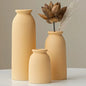 Ceramic Vase,Small Vases for Decor, Set 3 Modern Boho Vases for Flower Pampas, Fit for Living Room Desk Shelf Decor - Confia