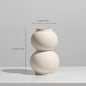 Modern Simple Ceramic Art Vase Dried Flowers Flower Arrangement Ornaments Living Room TV Cabinet Bedroom Desktop Home Decoration - Confia