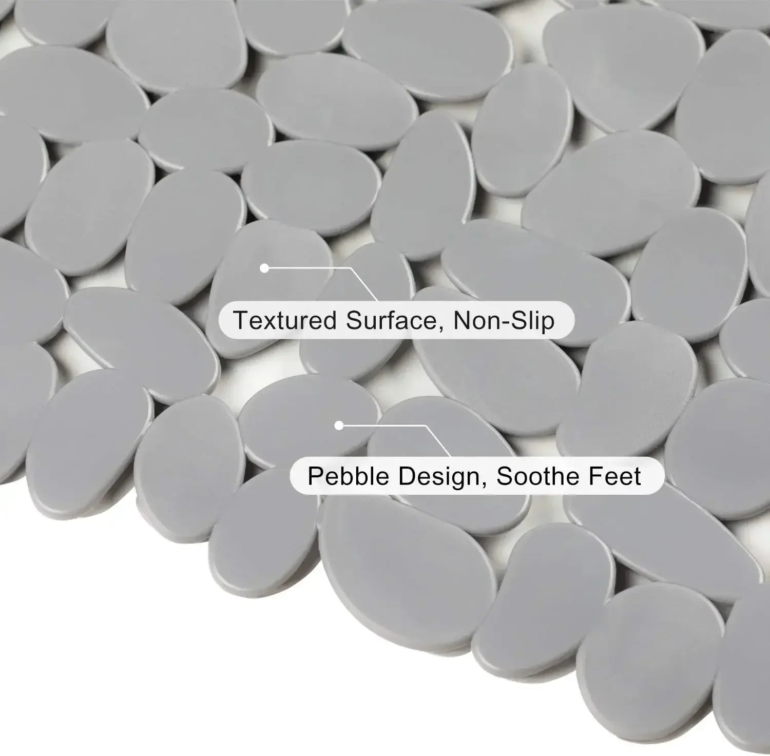 Bathroom Mat Bathtub Bath Mat PVC Large Bathtub Safety Shower Non-slip Bath Mats With Suction Cups Floor Mat - Confia - reusablefoodstoragebags confia