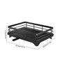 Simple Trending Dish Rack for Kitchen Counter, Large Capacity Dish Rack with Utensil Holder, Cutting Board Holder, Drain Board Tray for Kitchen Counter Storage - Confia - reusablefoodstoragebags confia