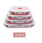 4pcs Food Storage Containers - Collapsible, Airtight, Freezer & Microwave Safe - Ideal for Leftovers and Fresh Fruit - Confia - reusablefoodstoragebags confia