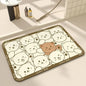 Bath Mats Cute Cat Dog Diatom Ooze Kitchen Accessories Prayer Mat Diatomaceous Earth Mat Non-Slip Super Absorbent Quick Drying Bathroom Mat Natural, Easy to Clean - Confia - reusablefoodstoragebags confia