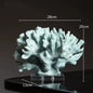 Creations Artificial Coral Decor Statue Home Decoration Desk Bookshelf Metal Sculpture Style B|Home Decor|Figurines - Confia