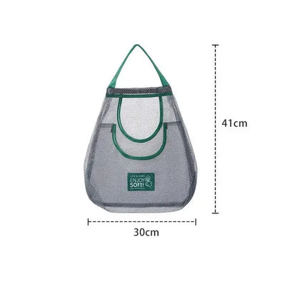 Reusable Storage Bags Kitchen Hanging Mesh Bag Home Fruit And Vegetable Storage Net Bag For Ginger Garlic Potatoes Onions Confia