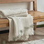 Maillard Cotton Blankets Four Layers Of Gauze Sofa Cover Blanket With Tassel AB Side - Confia - reusablefoodstoragebags confia