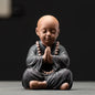 Ceramics Four Small Monk Statue Ceramic crafts Chinese characteristic decoration luxurious Home, Study, office accessories - Confia