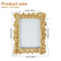 Picture Frame Antique Leaf Embossment Photo Frame with Protection Glass Vintage Decorative Frames Perfect for Home Decor, Unique Gift Idea, Durable, Birthday, Wedding, Return Gift - Confia