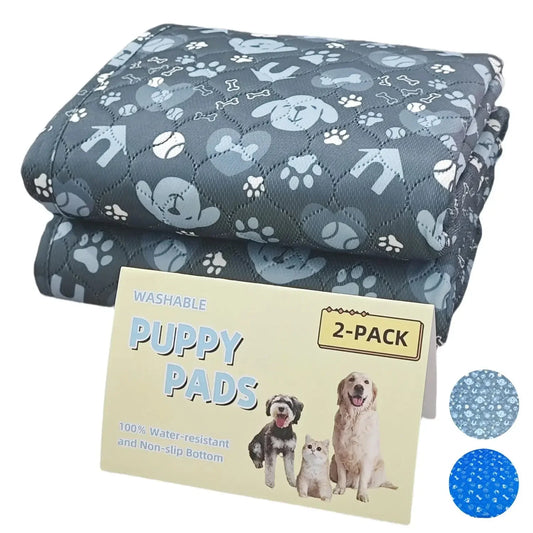 2pcs Large Pet Dog Pee Pads, Reusable Dogs Puppy Pads Pet Training Pads for Dogs, Absorbent and Leak-Proof Whelping Pads - Confia - reusablefoodstoragebags confia
