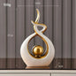 Abstract Ceramic Statue Modern Luxury Living Room Home Decor Accessories Office Decoration Desk Souvenirs Crafts Gifts - Confia