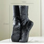 Ceramic Nordic Art Vase, Ballet Shoes Dancer Sculpture, Flower Vase, Room Flower Arrangement Crafts, Home Decoration Accessories - Confia