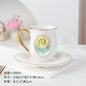 Ceramic rose cup, coffee cup plate set, handmade ceramic flower cup Gift for Women - Confia