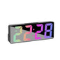 Latest Digital Clock LED Alarm Clock Bedroom Electronic Desktop Clock With Temperature Display Adjustable Brightness 12/24 Hours - Confia