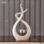Abstract Ceramic Statue Modern Luxury Living Room Home Decor Accessories Office Decoration Desk Souvenirs Crafts Gifts - Confia