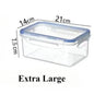 Classics Rectangular Plastic Airtight Food Storage Containers with Leak Proof Lid - Confia - reusablefoodstoragebags confia