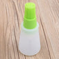 Silicone Oil Bottle Brush with Lid Soft Sauce Bottle with Silicone Basting Brush Cooking Oil Bottle Brushes for Baking Pastries BBQ Meat Honey Marinades Barbecue Random - Confia