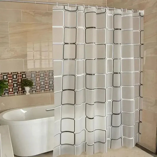 Bathroom Shower Curtains Waterproof Bath Curtain and Anti-Mildrew Home Bathroom Curtain with 12 Hooks - Confia - reusablefoodstoragebags confia